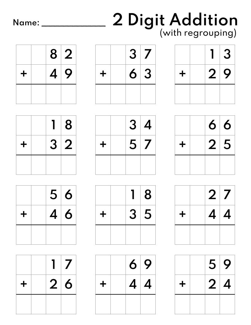 basic addition worksheets free printable basic addition worksheets free printable