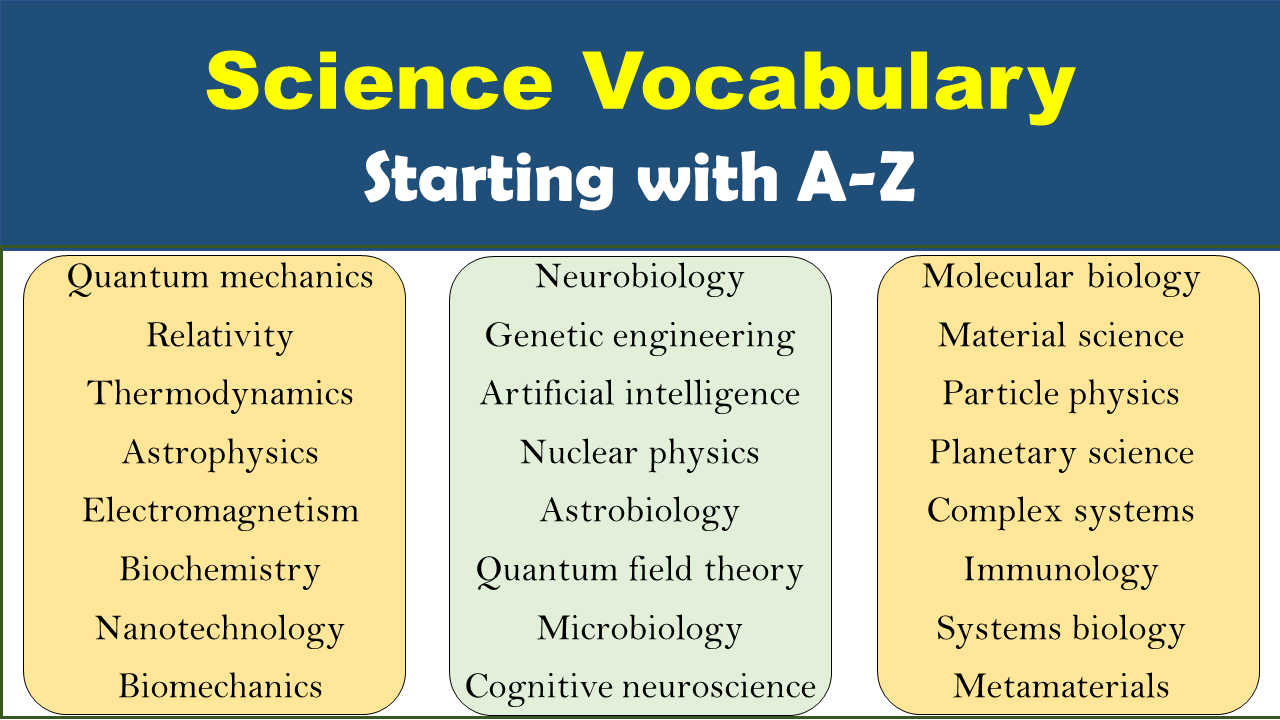 science words beginning with q