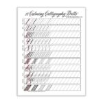 11 Calming Calligraphy Drills Printable The Postman s Knock