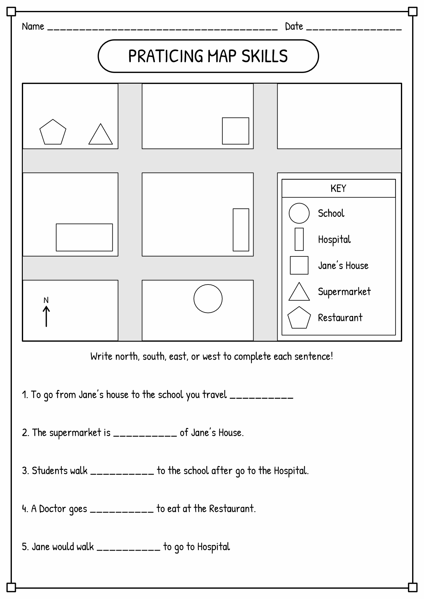 12 Worksheets Map Reading Skills Free PDF At Worksheeto 12 Worksheets Map Reading Skills Free PDF At Worksheeto