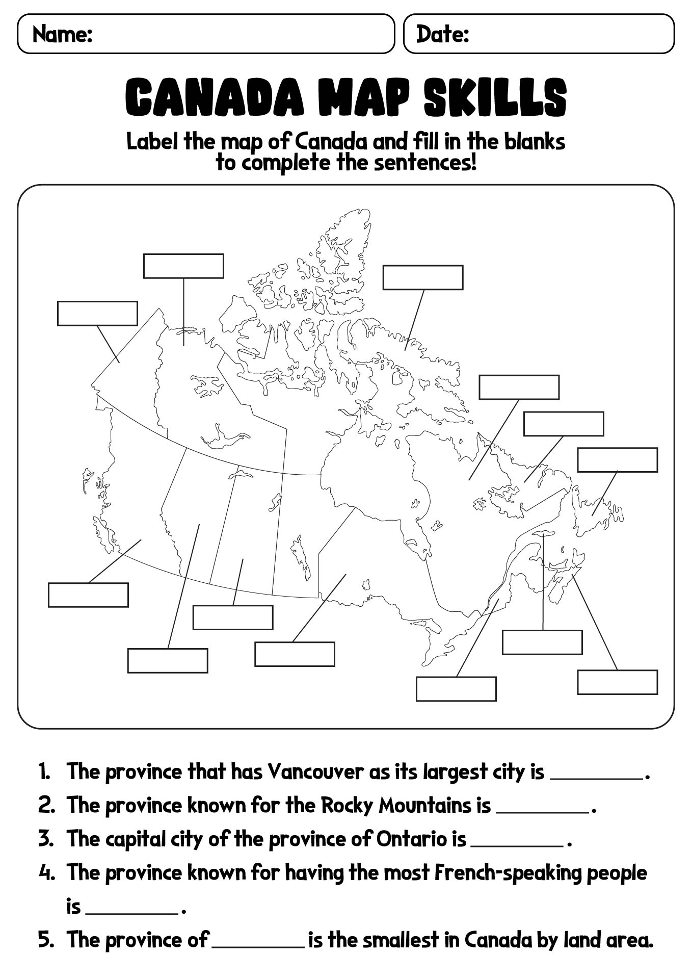 free printable canada worksheets free printable canada worksheets