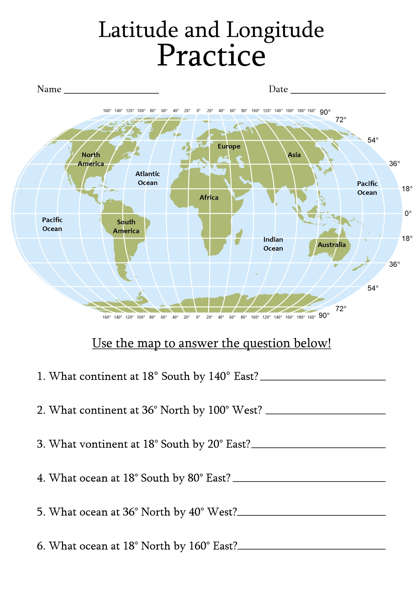 15 Latitude And Longitude Map Worksheet Free PDF At Worksheeto Worksheets Library 15 Latitude And Longitude Map Worksheet Free PDF At Worksheeto Worksheets Library
