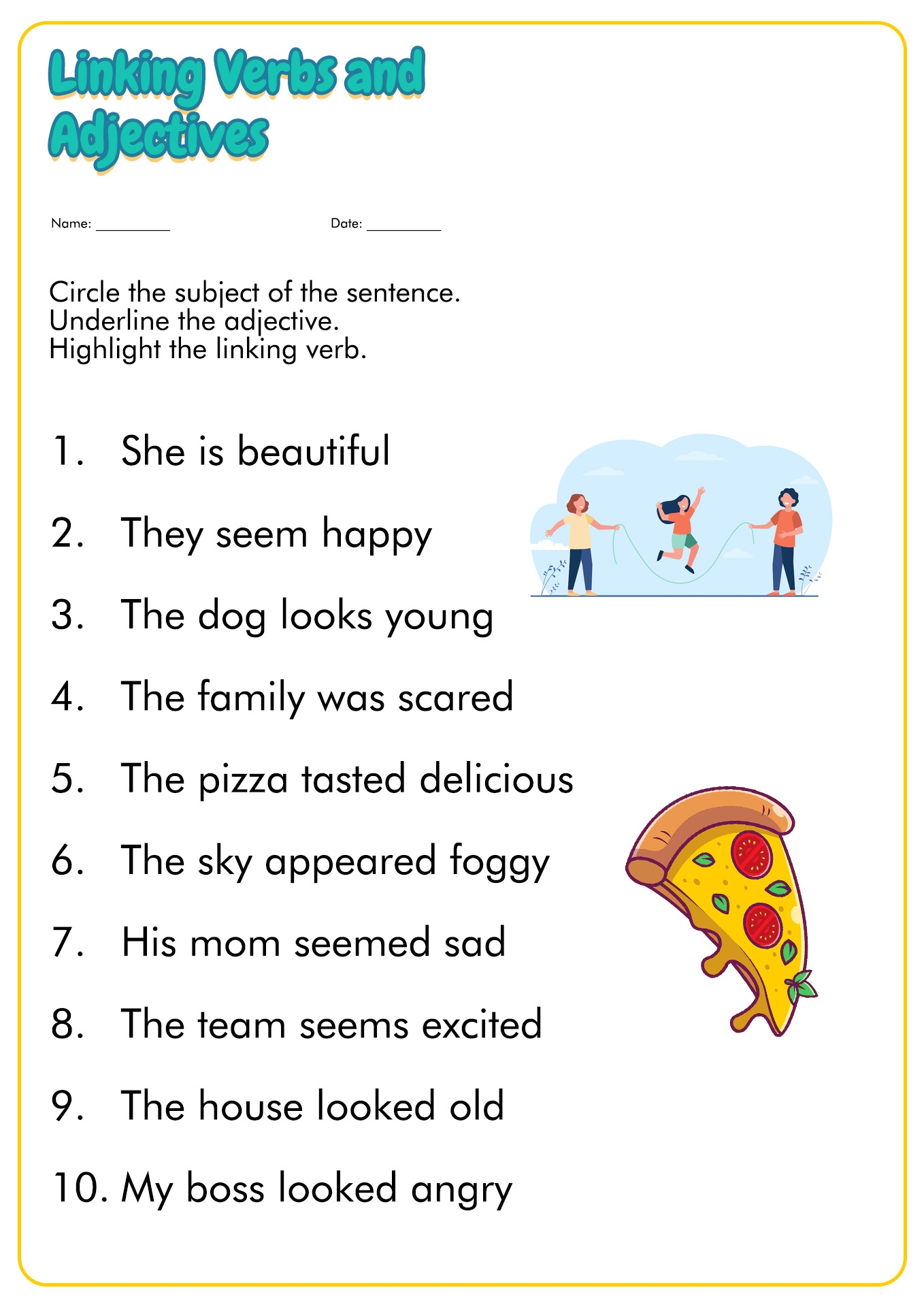 4th Grade Grammar Worksheets