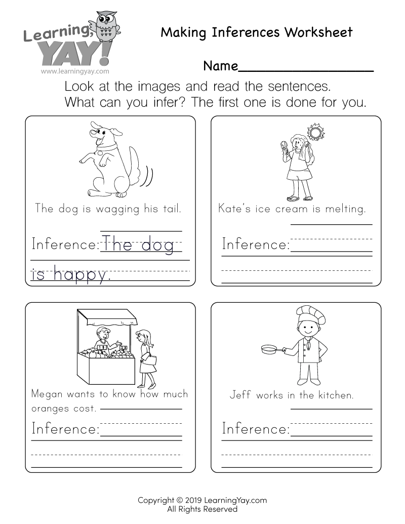 Free Printable Worksheets For 1st Grade English
