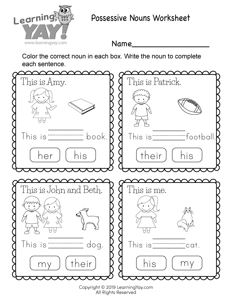 Free Printable Worksheets For First Graders