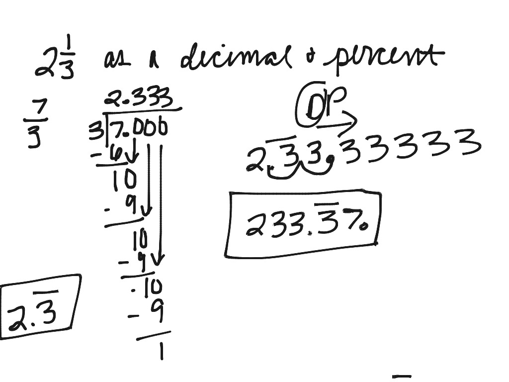 2 1 3 As A Decimal