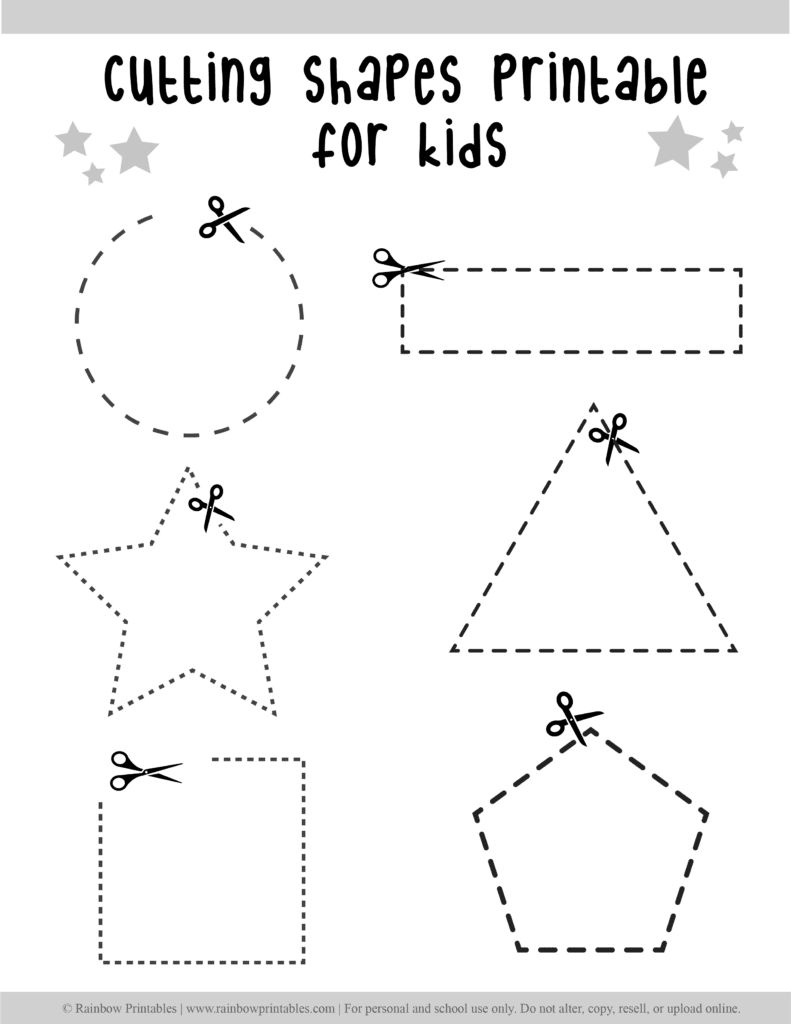 Cutting Activities For Kindergarten