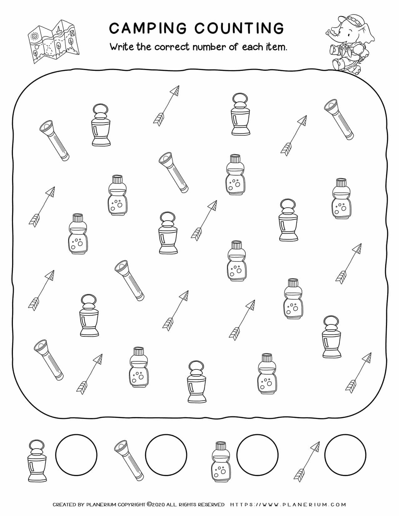 20 Free Camping Printables For Kids Natural Beach Living Worksheets Library