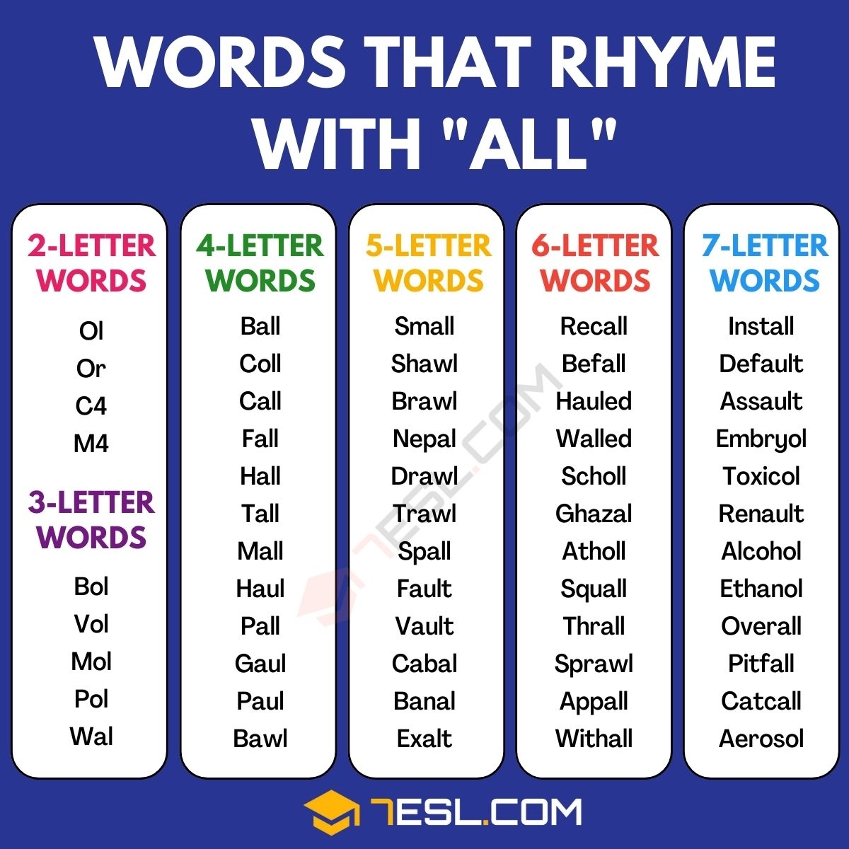words that rhyme list words that rhyme list