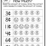 25 Circle The Correct Amount Of Money Worksheets Kindergarten Thru 3rd Grade Math Child Finances Etsy