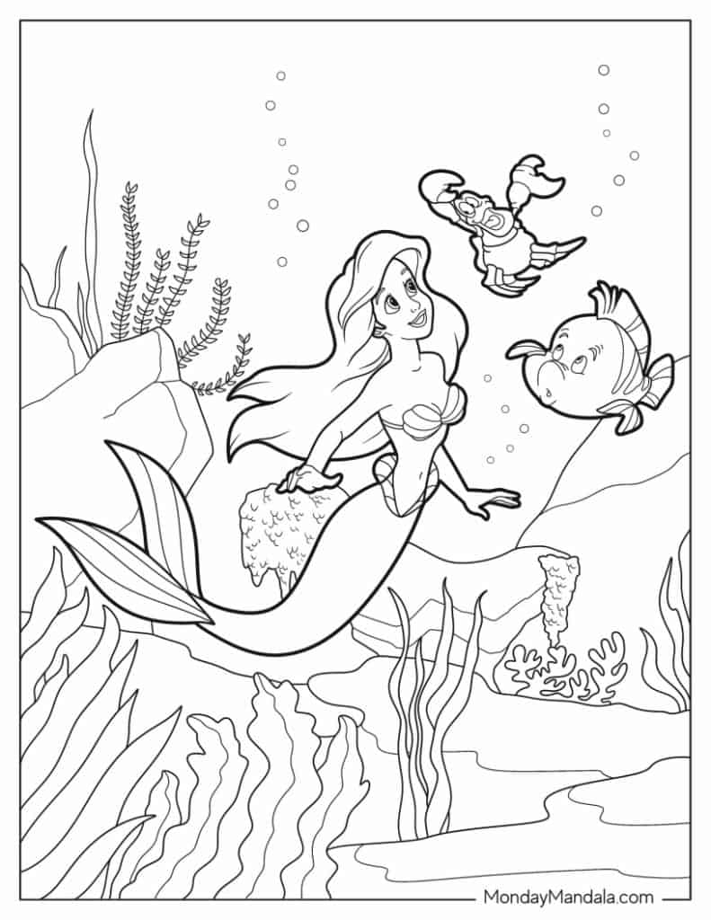 28 Ariel Coloring Pages Free PDF Printables 28 Ariel Coloring Pages Free PDF Printables