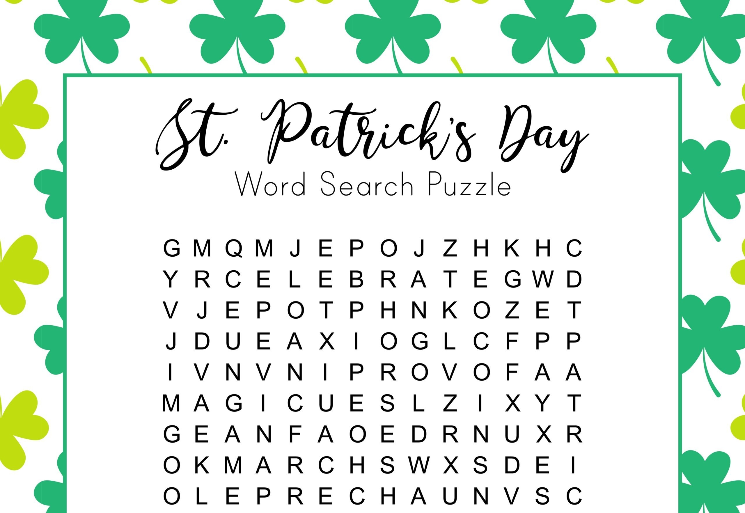 free printable st patrick's day worksheets