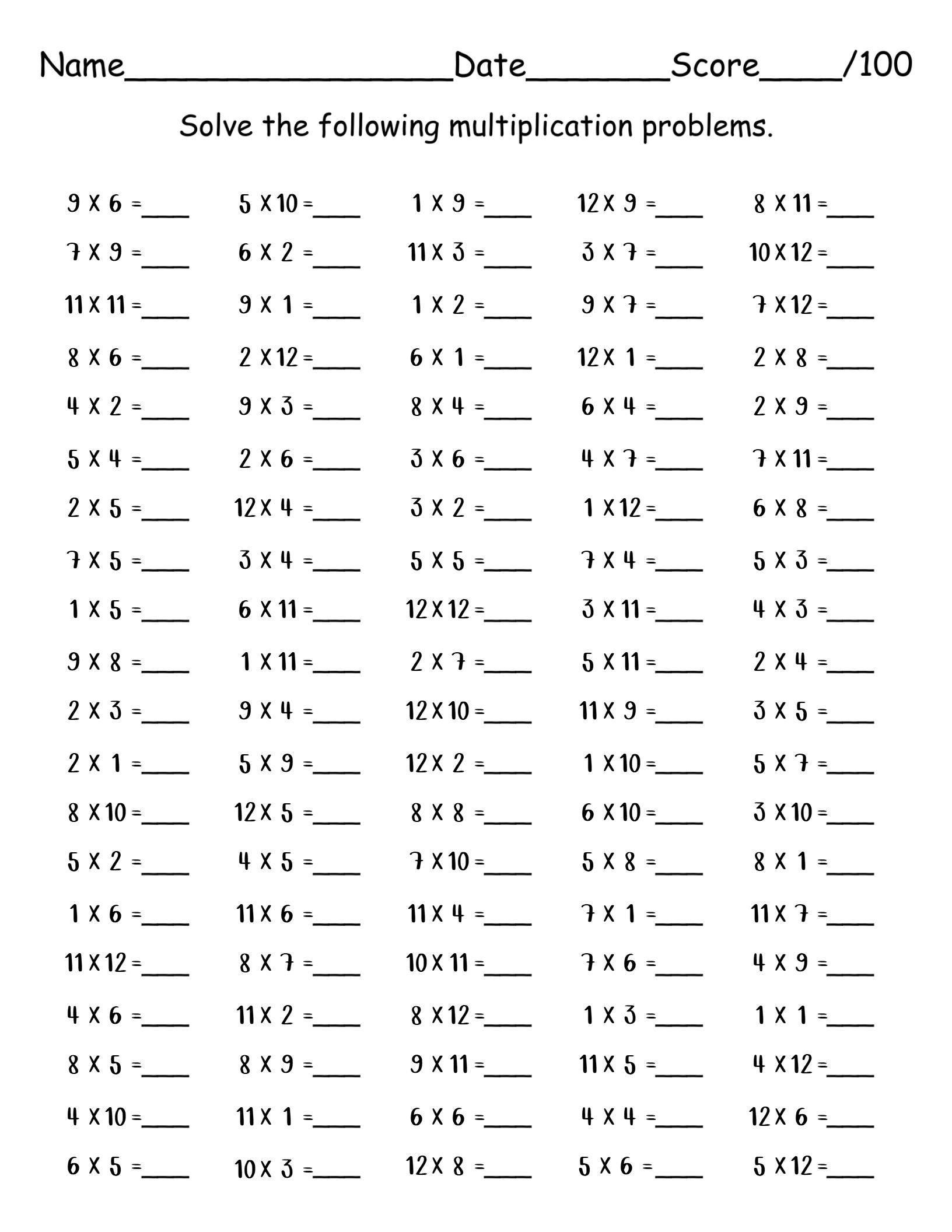 30 Printable Math Multiplication Worksheets For Kids Fill In The Blanks multiplication Practice Worksheets answers Included Etsy 30 Printable Math Multiplication Worksheets For Kids Fill In The Blanks multiplication Practice Worksheets answers Included Etsy