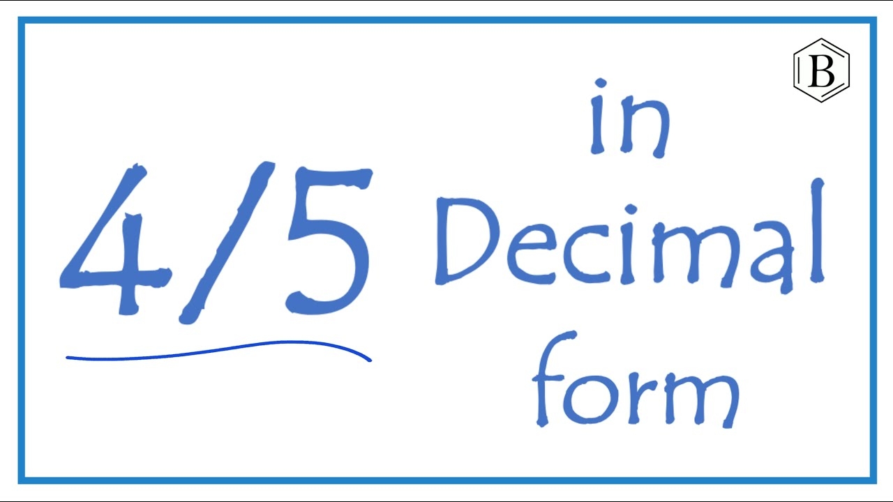 4 4 5 As A Decimal