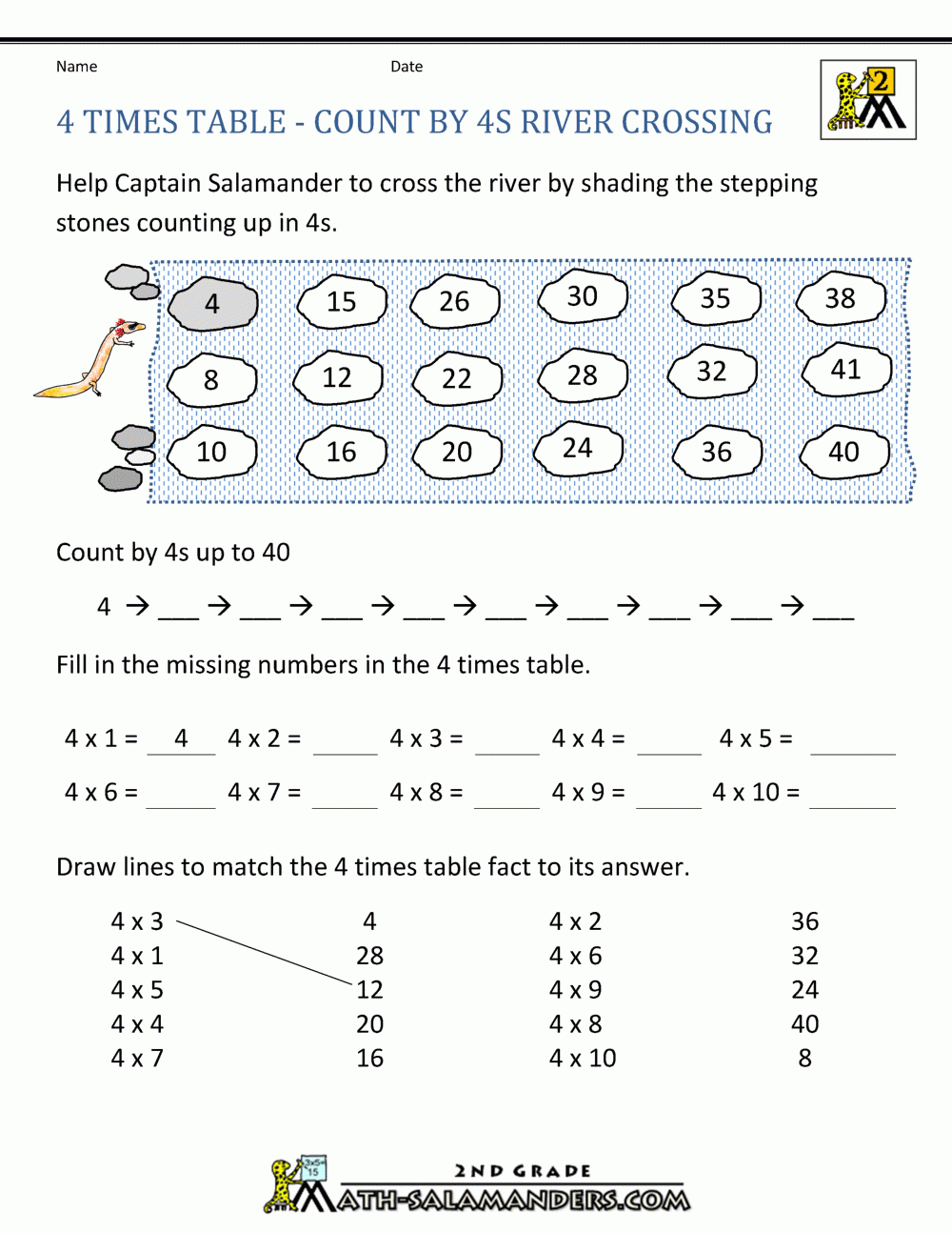 4 Times Table Worksheets Library 4 Times Table Worksheets Library