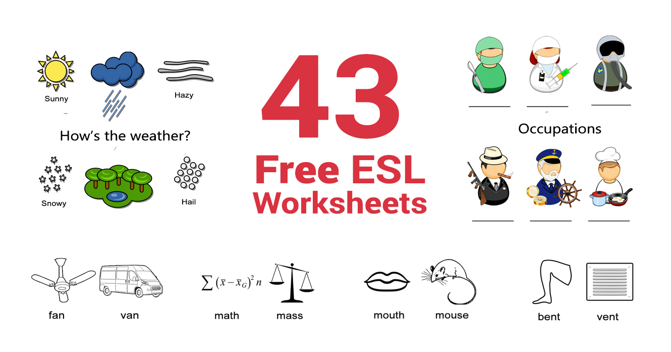 Free Esl Worksheets Printables