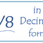 5 8 As A Decimal YouTube