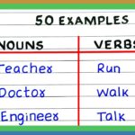 50 Examples Of Nouns And Verbs Examples Of Nouns And Verbs Nouns And Verbs YouTube