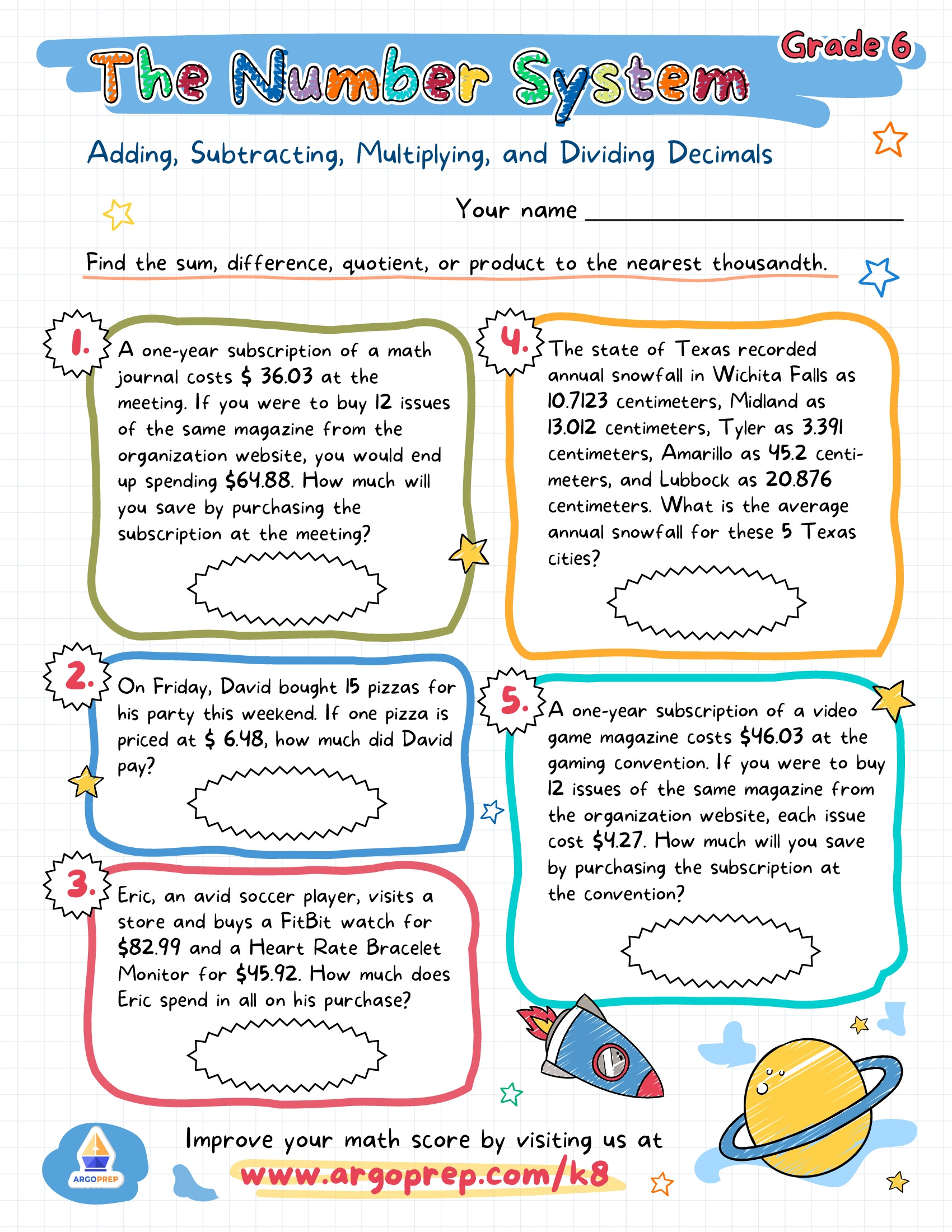 5th Grade Solve Word Problems Involving Addition And Subtraction Of Fractions Quiz 2 Multiplication Word Problems Worksheets For Free ArgoPrep