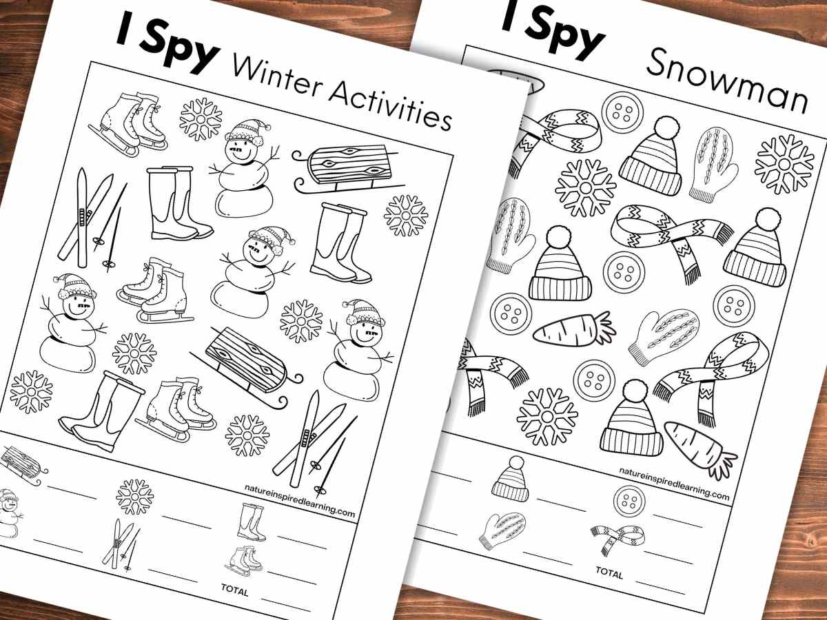 6 Winter I Spy Printables Nature Inspired Learning 6 Winter I Spy Printables Nature Inspired Learning