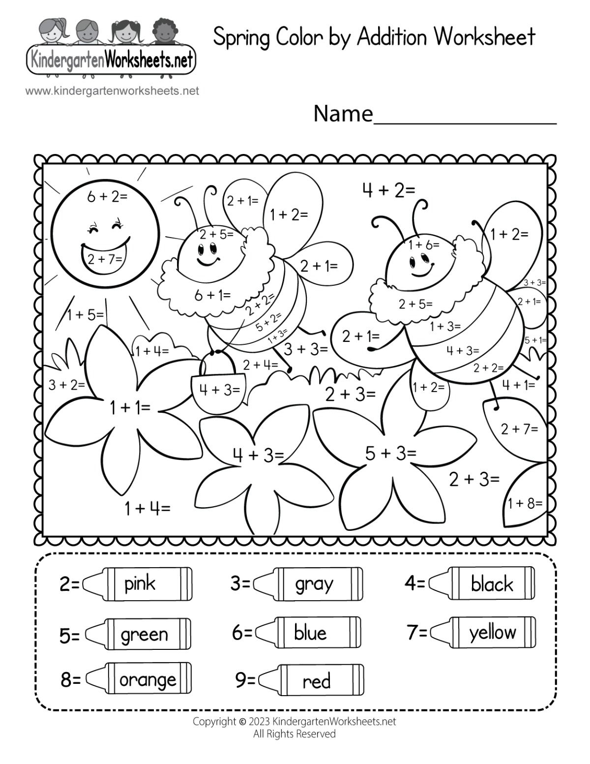 Spring Worksheets For Kids