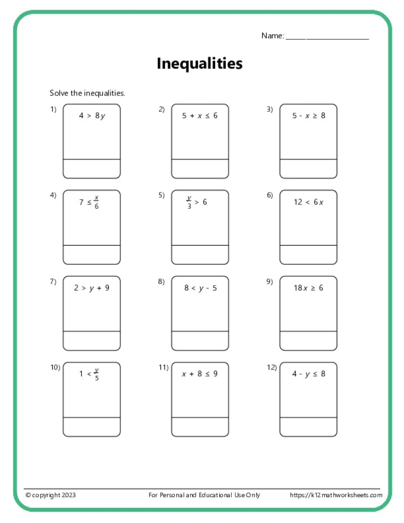 printable 6th grade math worksheets printable 6th grade math worksheets