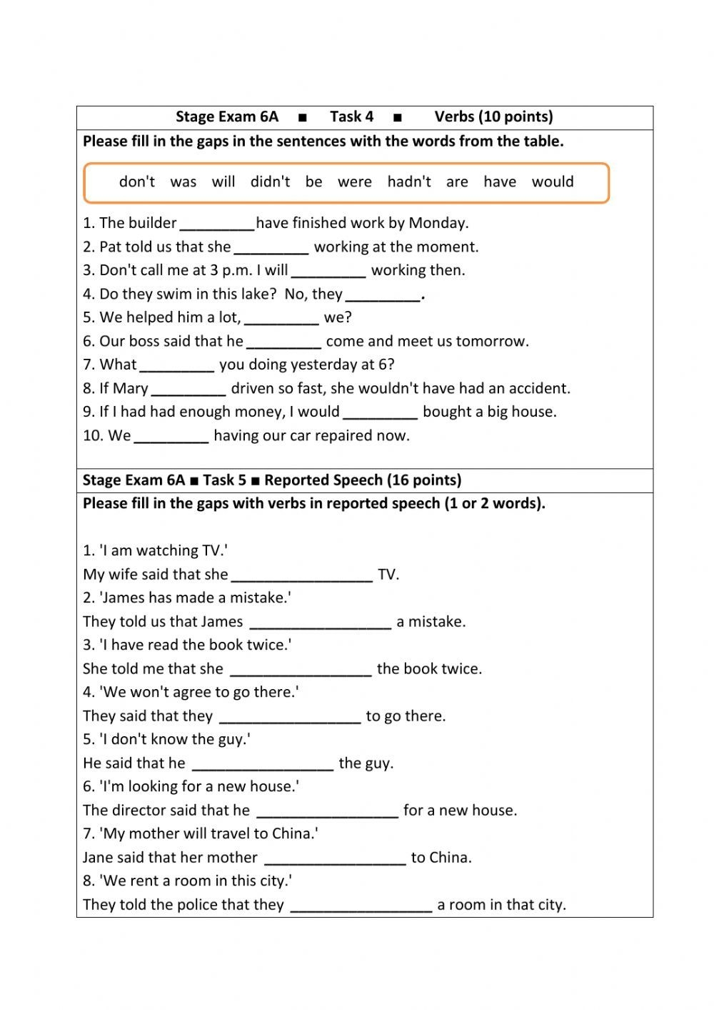 6th Grade Grammar Worksheet Exercises For Effective Language Learning