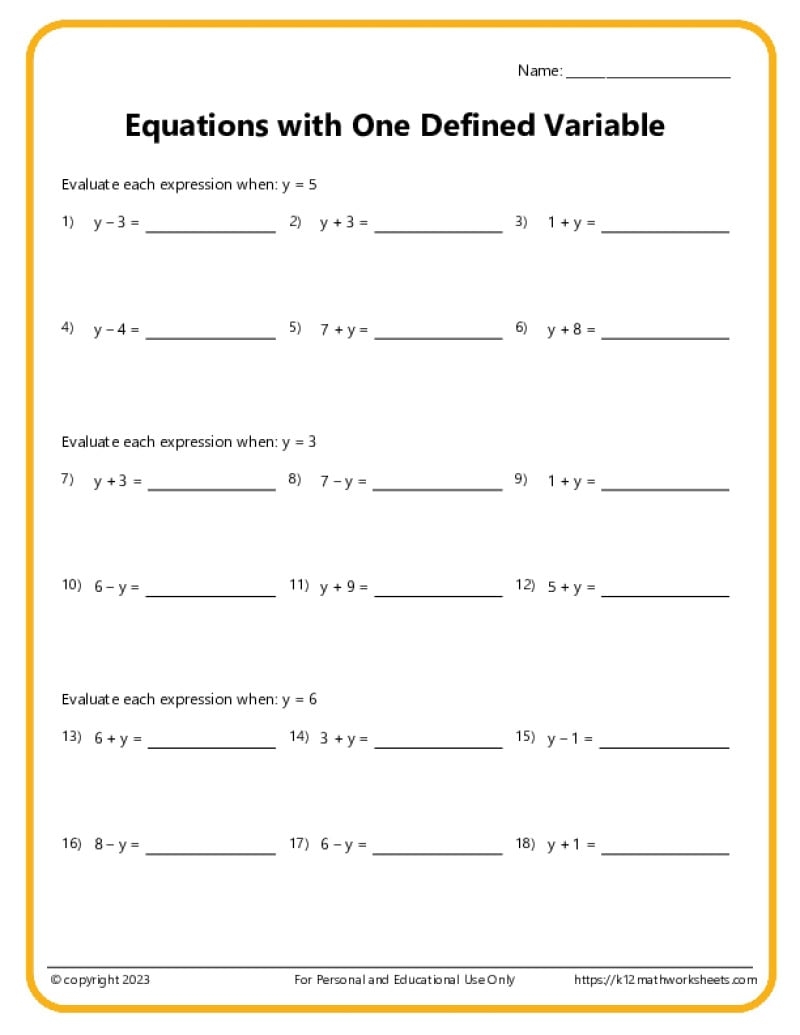 Math Worksheets For 7th Graders Printable