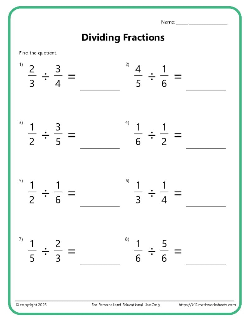 math worksheets for 7th graders free printable