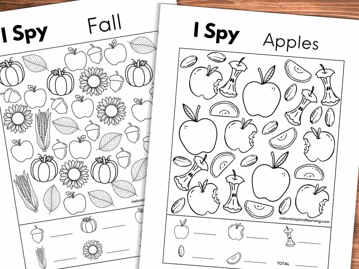 i spy worksheets free printables