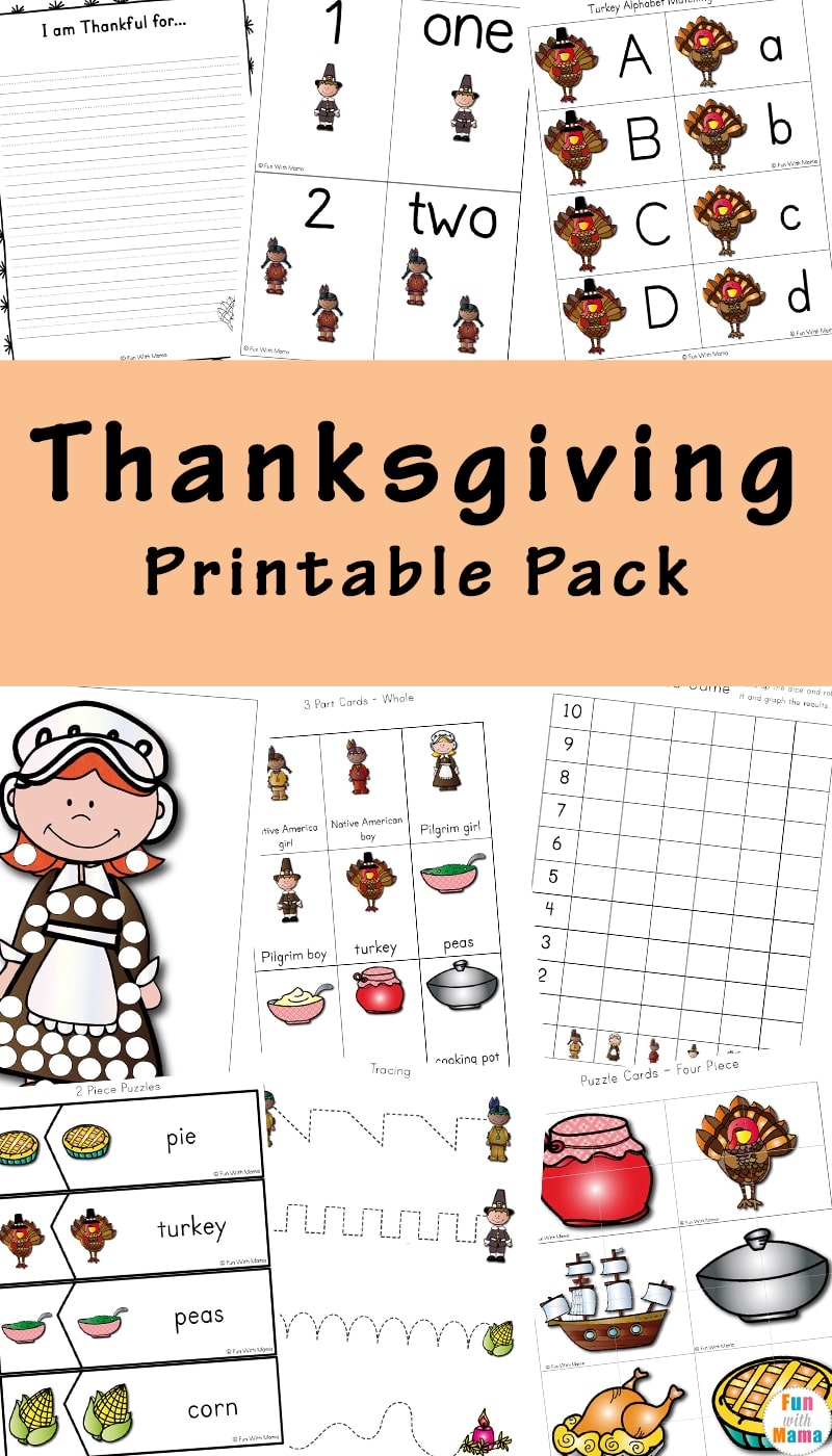 A Thanksgiving Printable Pack For Learning History More 