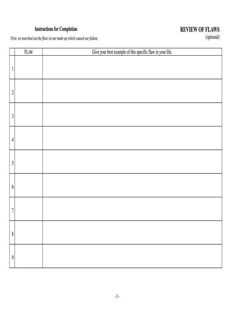 printable aa step worksheets