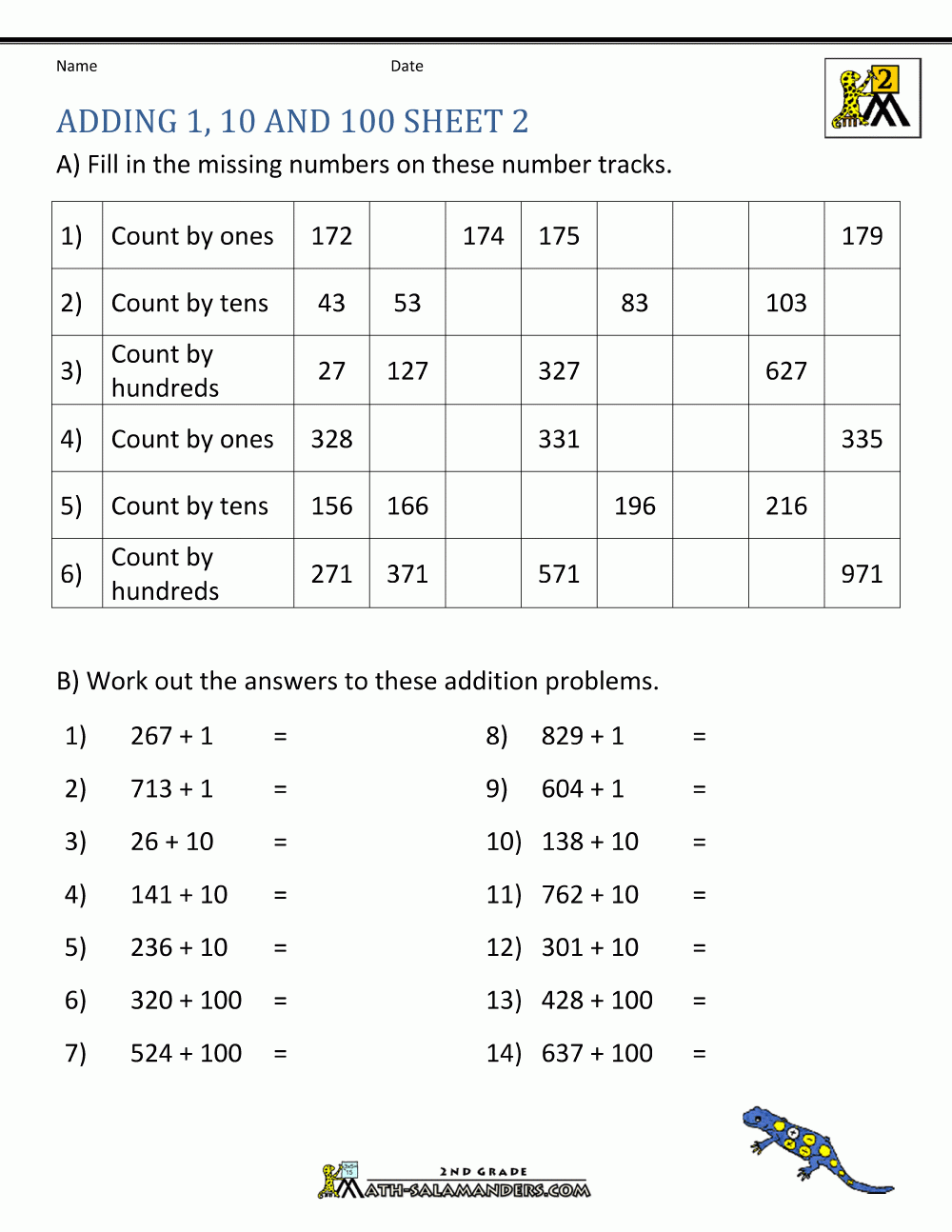 printable math addition worksheets
