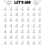 Addition Printout 1st Grade Math Worksheet Catholic