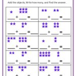 Addition Worksheets For Kindergarten