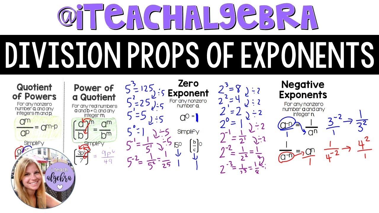 Division Properties Of Exponents