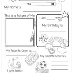 All About Me Printable Preschool Worksheet Free PDF MindyMakes