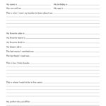 All About Me Printable Worksheets 50 FREE Printables Printabulls