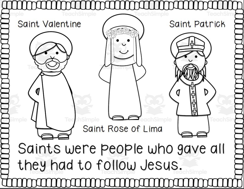 Free Printable All Saints Day Worksheets