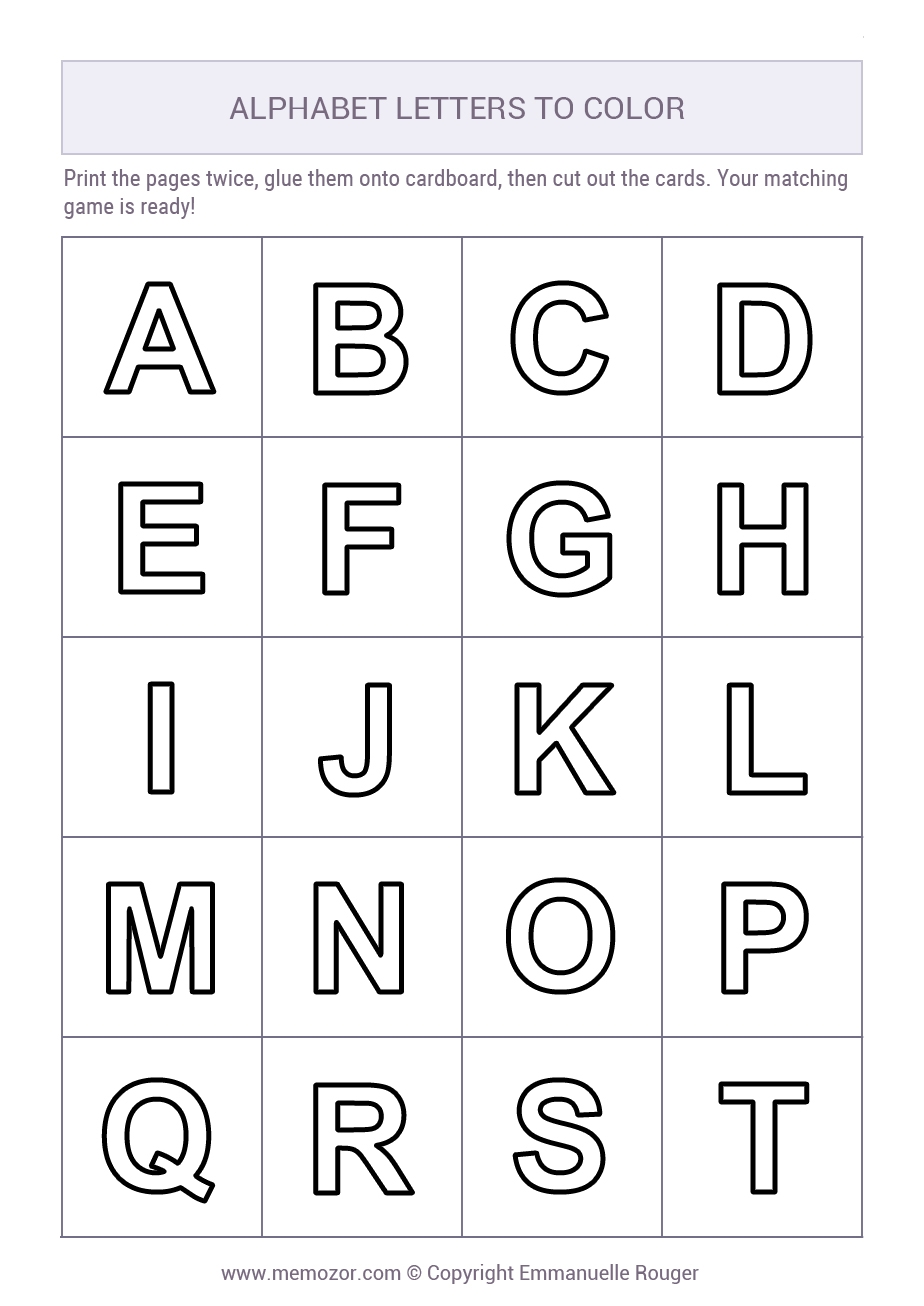 Alphabet Letters For Colouring A Z Print For Free Memozor Alphabet Letters For Colouring A Z Print For Free Memozor