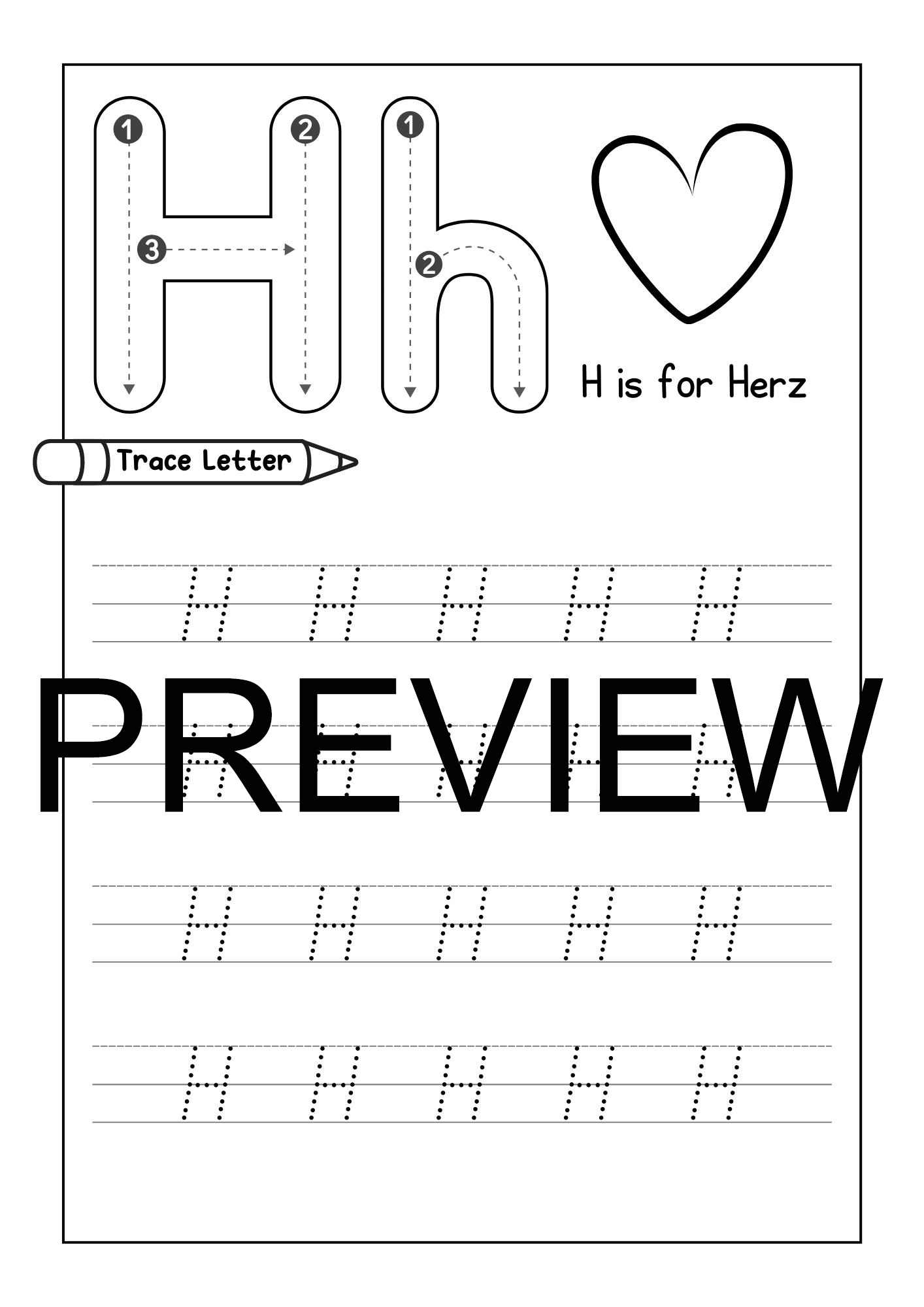 h worksheets for preschool h worksheets for preschool