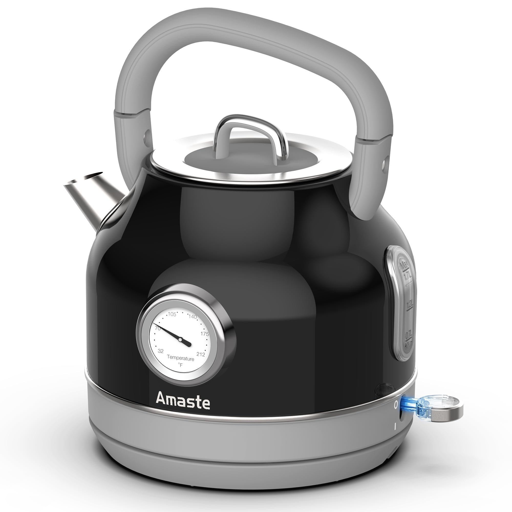 Amazon Amaste Electric Kettle Retro Electric Tea Kettle With Thermometer 57 Oz Hot Water Kettle For Coffee Tea 304 Stainless Steel 1500w Fast Boiling Auto Shut Off Boil Dry Protection Black Amazon Amaste Electric Kettle Retro Electric Tea Kettle With Thermometer 57 Oz Hot Water Kettle For Coffee Tea 304 Stainless Steel 1500w Fast Boiling Auto Shut Off Boil Dry Protection Black
