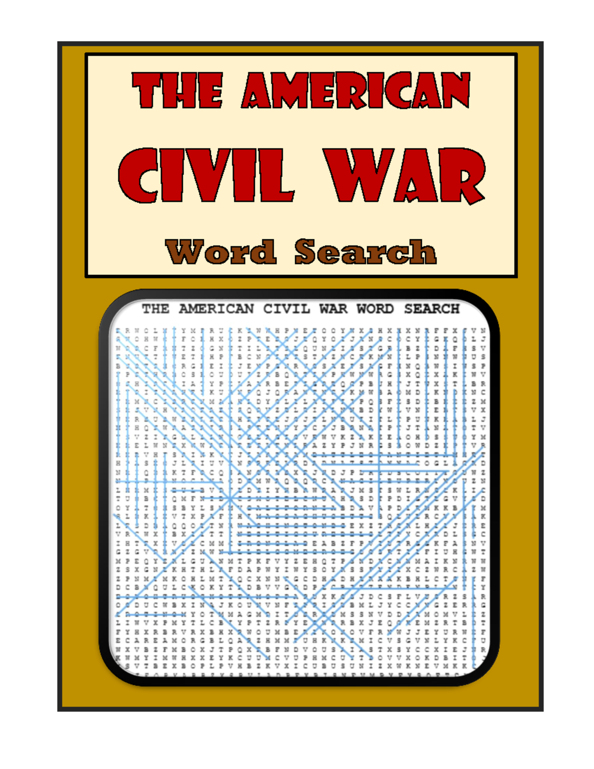 American Civil War Word Search Puzzle Fun Study Activity Studocu