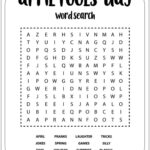 April Fools Day Word Search Puzzles Prank Games And Unsolvable English Vocabulary Activity Print Teaching Resources