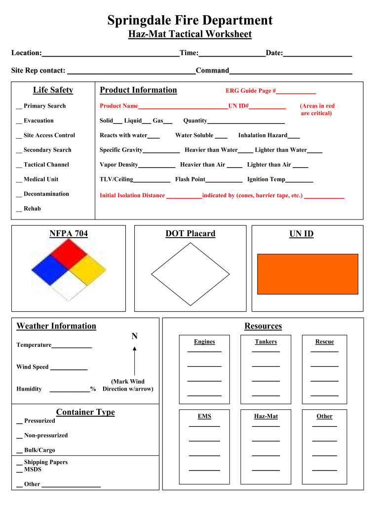 AR Haz Mat Tactical Worksheet Form Fill Online Printable Fillable Blank PdfFiller AR Haz Mat Tactical Worksheet Form Fill Online Printable Fillable Blank PdfFiller