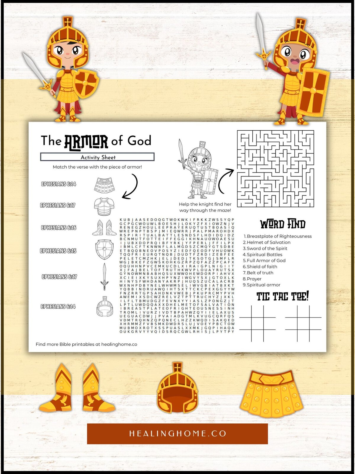 Armor Of God Activity Sheet Free Download Healing Home Armor Of God Activity Sheet Free Download Healing Home