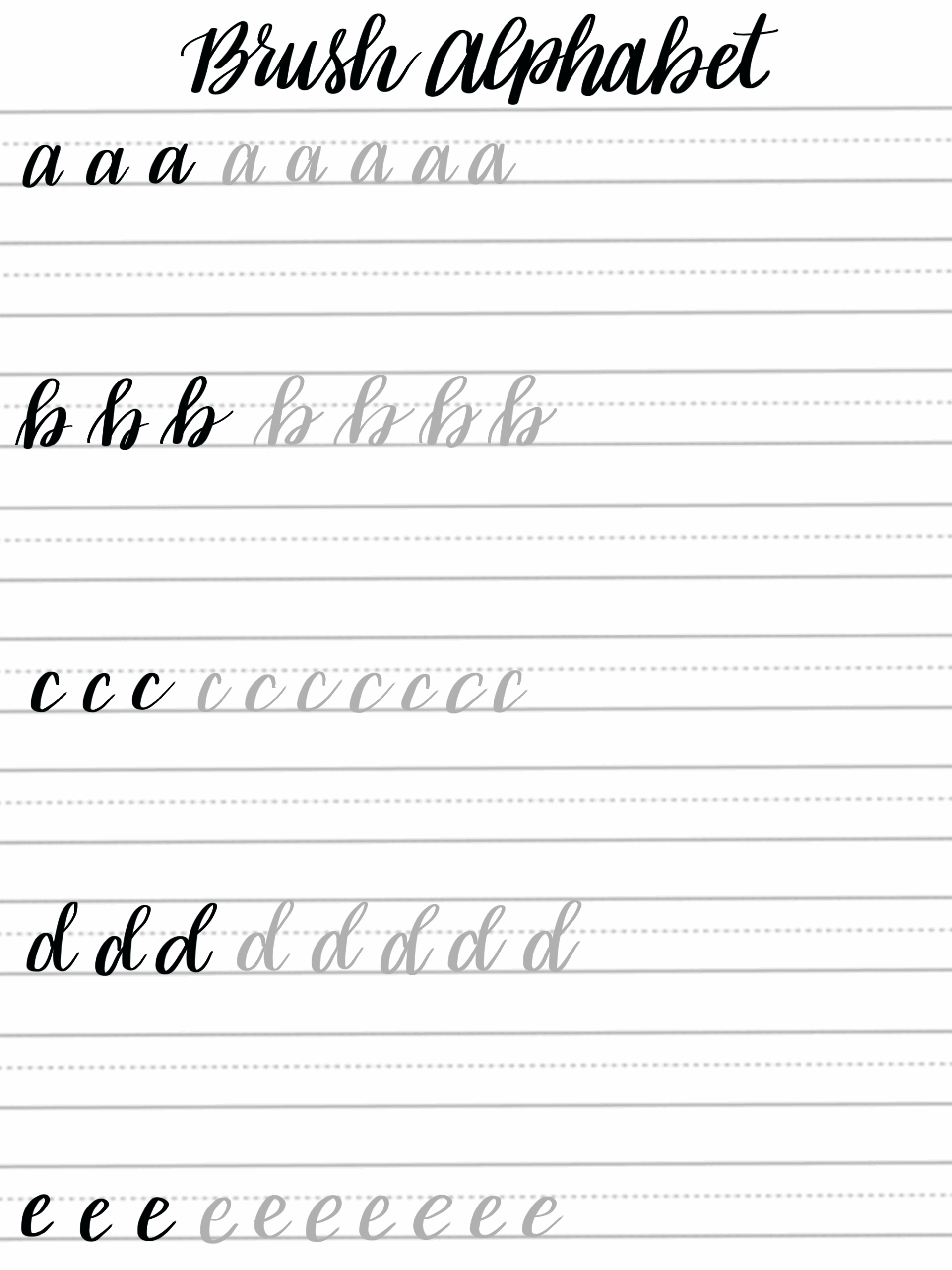Basic Calligraphy Practice Sheets 2025 Ciclica eu