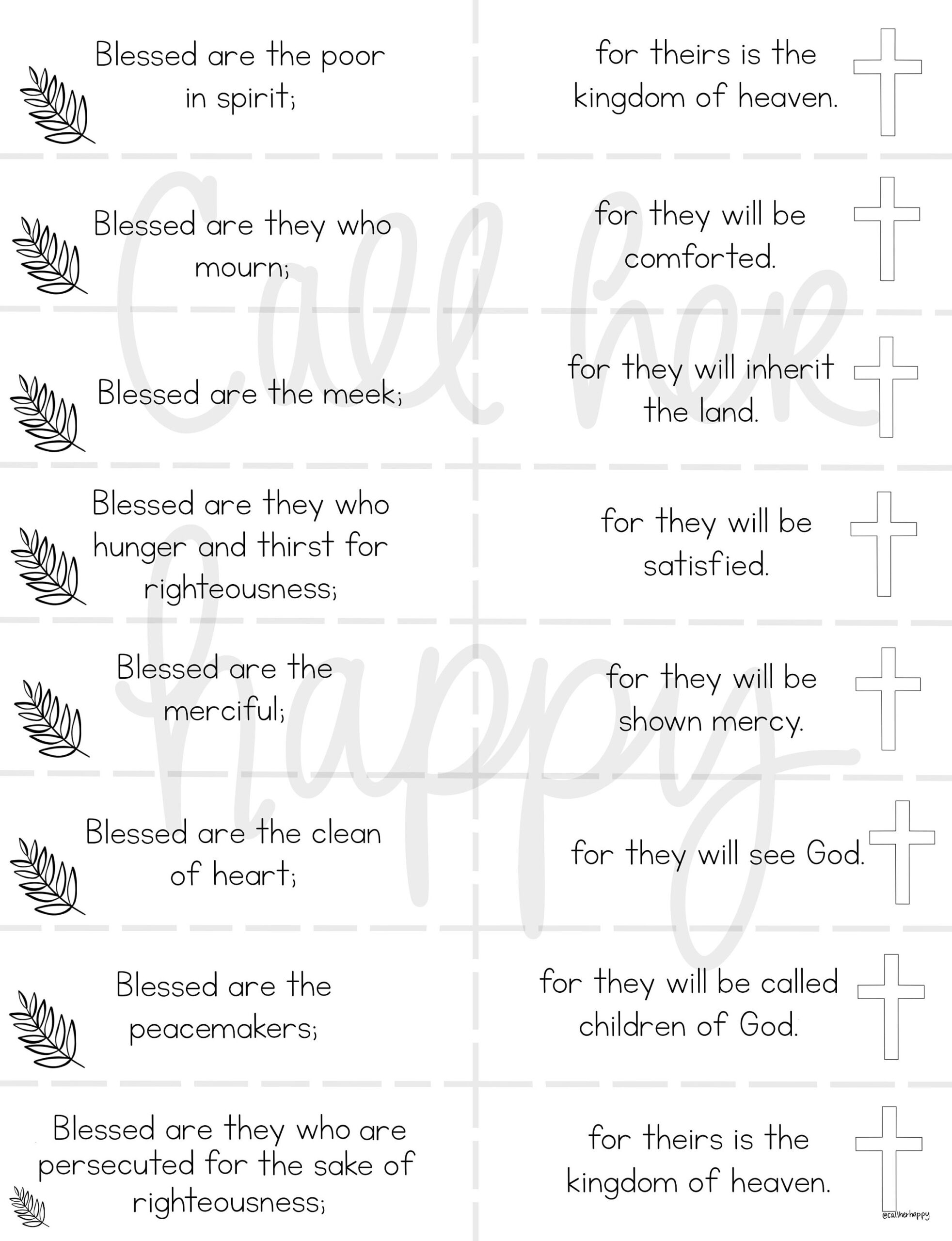 Beatitudes Worksheet Printable Coloring Page Sheet Liturgical Year Catholic Resources For Kids Feast Day Prayer Activities Jesus Etsy UK