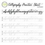Beginner Printable Calligraphy Practice Sheets Printable Party Favors