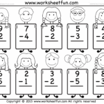 Beginner Subtraction 10 Kindergarten Subtraction Worksheets FREE Printable Worksheets Worksheetfun